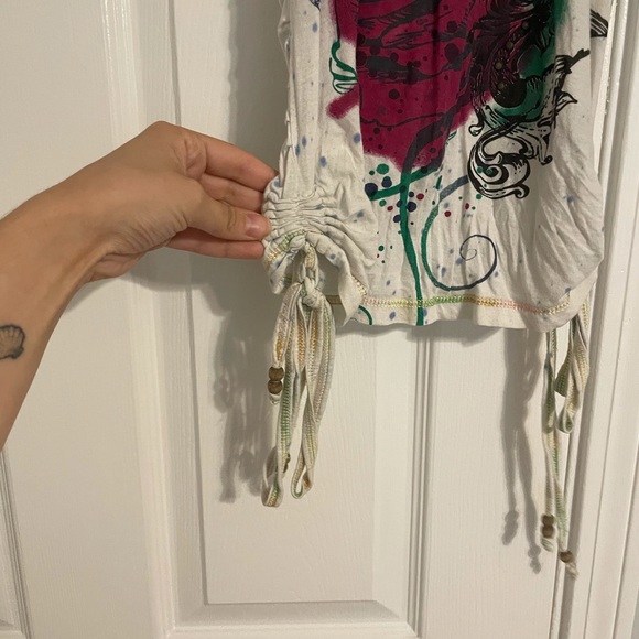 Buffalo David bitton scrunch graphic tunic top - Picture 6 of 6